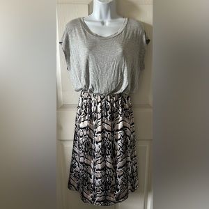 Loyd/Ford Palm‎ Springs Women’s Loy-Tee Animal Print Jersey Top Silk Dress Sz 6